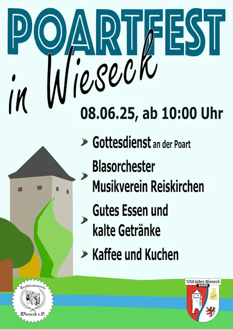 Programm für das Poartfest am Pfingstsonntag